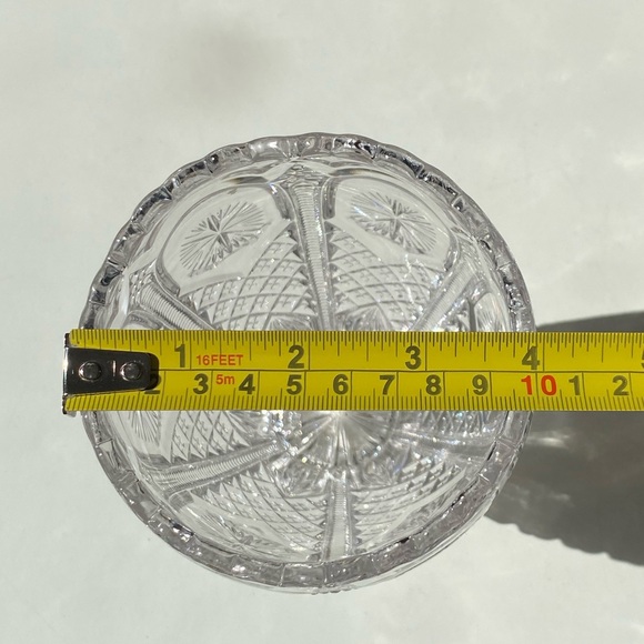 Antique 1907 Tarentum Glass Co. "Ornate Star" EAPG Celery Vase - 6" Tall - Picture 5 of 10